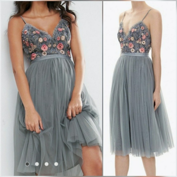 🍒NWT🍒 ANTHRO X NEEDLE & THREAD DRESS - Picture 4 of 8